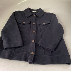 VGUC Madewell Wool Jacket Navy Blue L